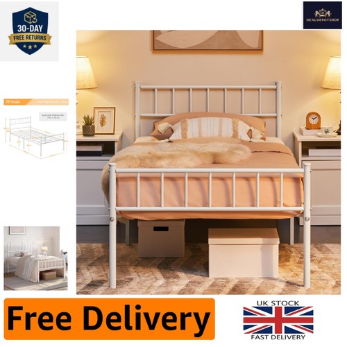 Modern 3ft metal bed frame - 3ft,