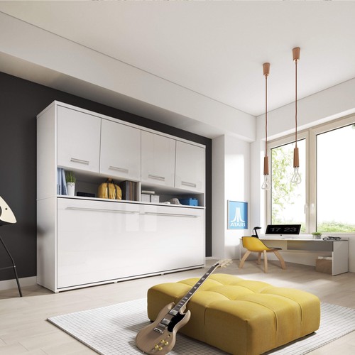 Single horizontal wall - single, bed