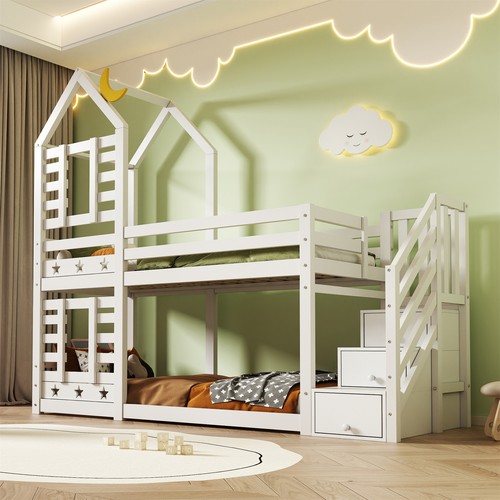 Bunk bed children cabin - bunk,