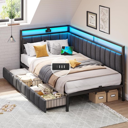 Single bed frame with - single,