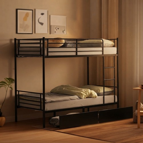 Metal bunk bed - bunk, over