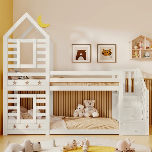 Bunk bed with storage stairs - bunk,