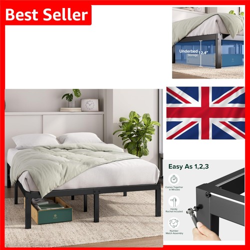 Elias double bed - elias, steel