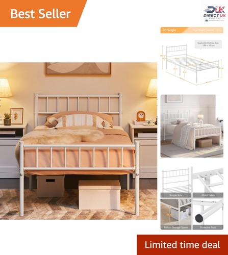 Sturdy white metal - white,