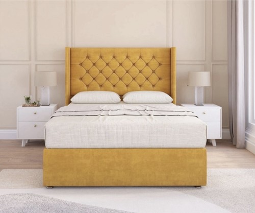 Stylish mustard dior divan - dior, bed