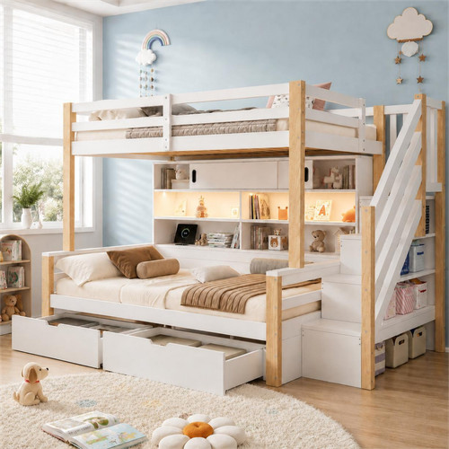 3ft wooden bunk bed single - 3ft,